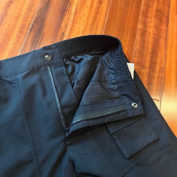 MOTT50 Gabrielle Cargo Trouser Pant Black Solid Utility Lightweight New NWT Sz S - Picture 10 of 12